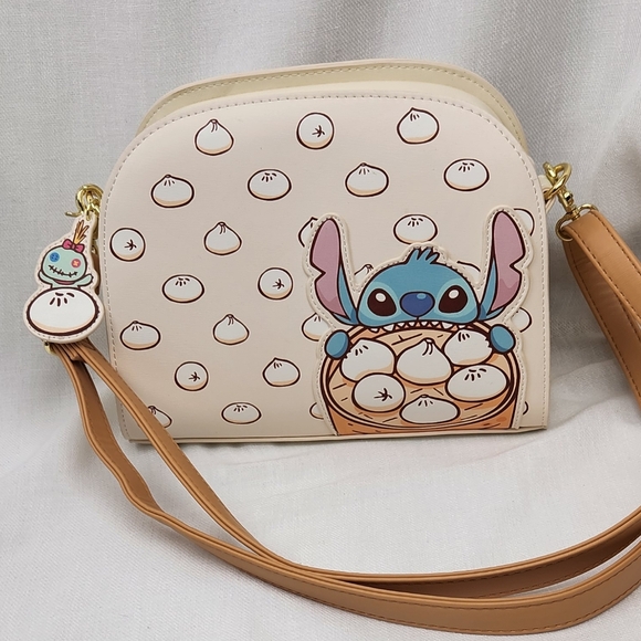 Loungefly Handbags - Loungefly × Disney Lilo and Stitch Dumpling Cross Body Zip Up Bag. RARE